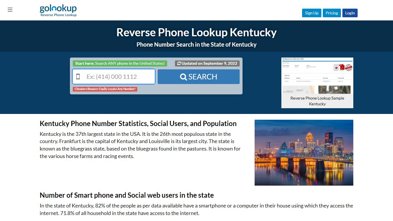 Kentucky Reverse Phone LookUp